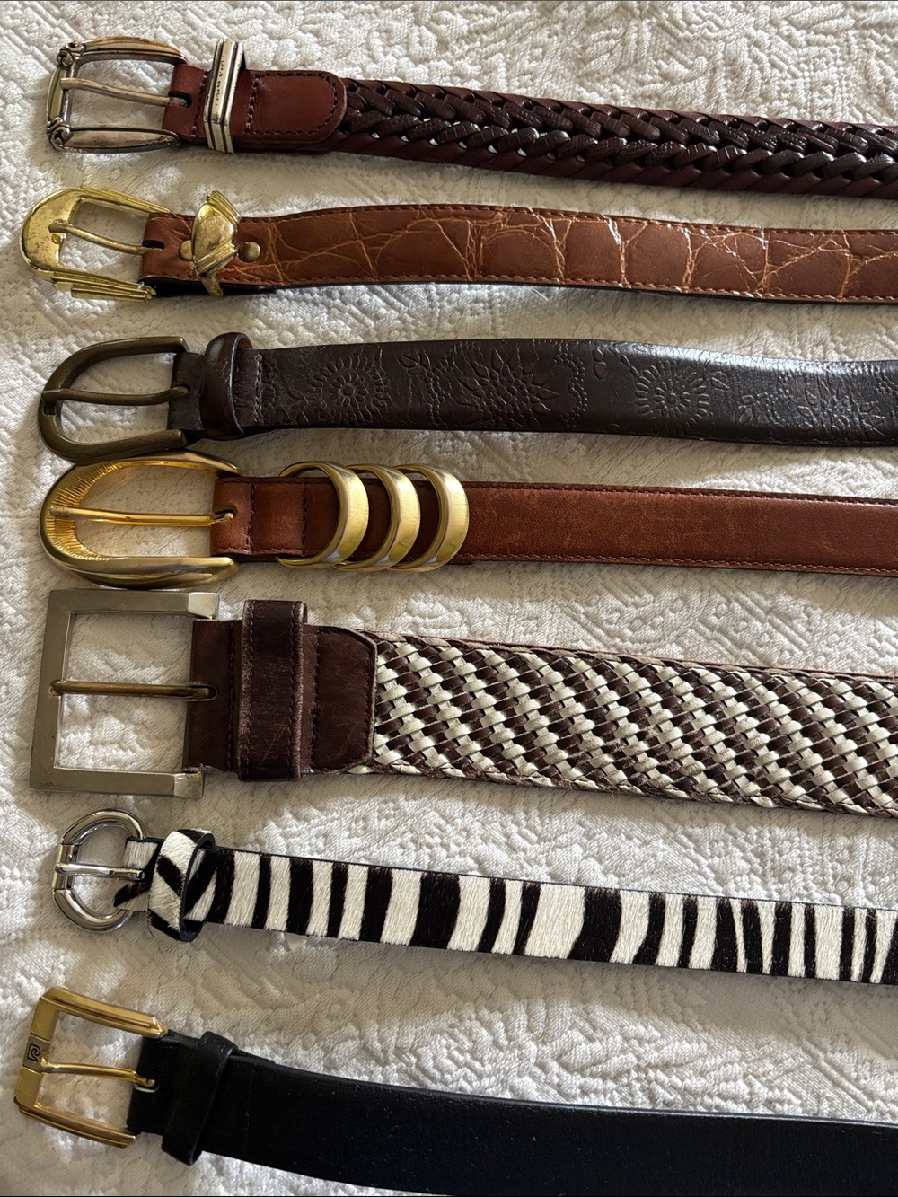 7 Women’s Brown/-Style Belt Set